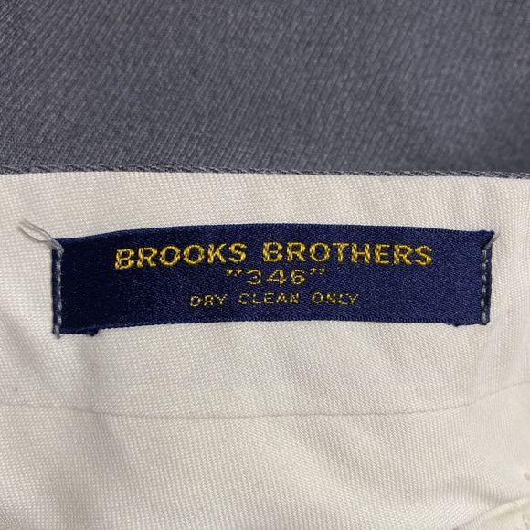 Brooks Brothers 346 Dress Pants Men's 36X32 Grey Professional Work Attire - Picture 8 of 8